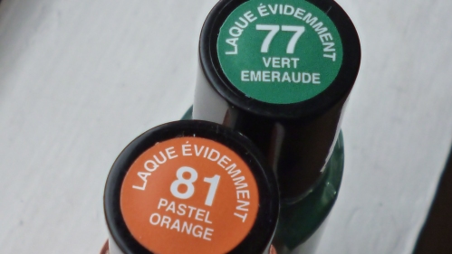 Rouge Baiser Vert Emeraude & Pastel Orange